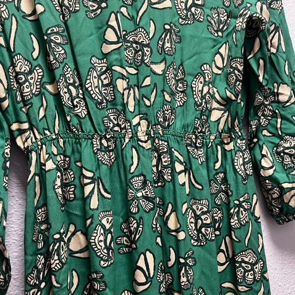 ba&sh Green Floral Long Sleeve Dress size L - Picture 11 of 11